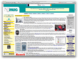 NJMUG Web site in 2000